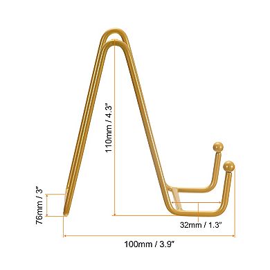 2Pcs 4.3Inch Plate Stand for Display Iron Easel Plate Holder for Photo