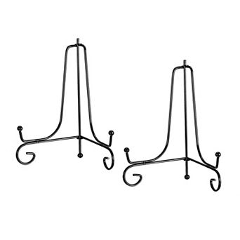 2 pc 5 Inch Plate Stands for Display Iron Folding Easel Plate Holders
