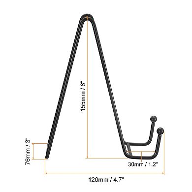 3Pcs 6Inch Plate Stand for Display Iron Easel Plate Holder for Photo