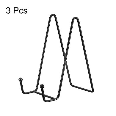3Pcs 6Inch Plate Stand for Display Iron Easel Plate Holder for Photo