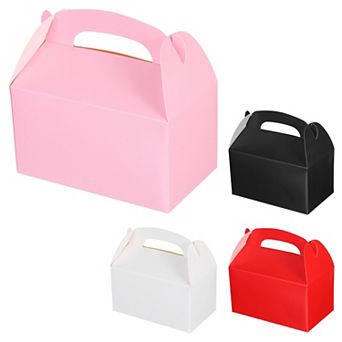 16 pc 6"x4"x3" Gable Boxes with Handles Party Favor Boxes Welcome Boxes Treat Boxes