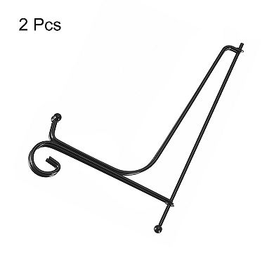 2Pcs 10 Inch Plate Stands for Display Iron Folding Easel Plate Holders