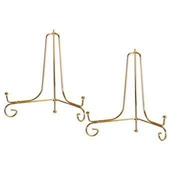 2 pc 8 Inch Plate Stands for Display Iron Folding Easel Plate Holders