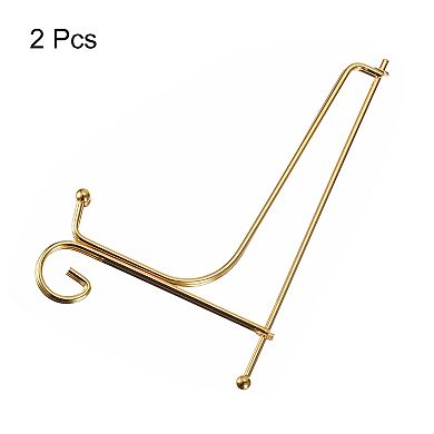 2Pcs 8 Inch Plate Stands for Display Iron Folding Easel Plate Holders