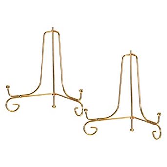 2 pc 7 Inch Plate Stands for Display Iron Folding Easel Plate Holders