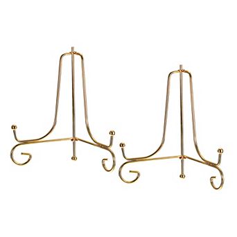2 pc 4 Inch Plate Stands for Display Iron Folding Easel Plate Holders