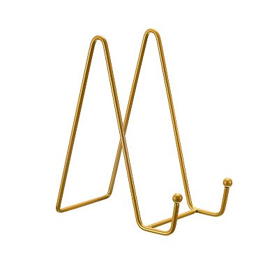 2Pcs 6Inch Plate Stand for Display Iron Easel Plate Holder for Photo