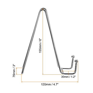 5Pcs 6Inch Plate Stand for Display Iron Easel Plate Holder for Photo