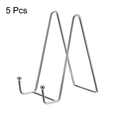 5Pcs 6Inch Plate Stand for Display Iron Easel Plate Holder for Photo