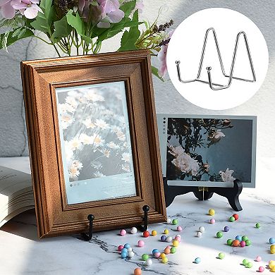 2Pcs 3Inch Plate Stand for Display Iron Easel Plate Holder for Photo