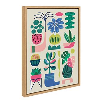 Sylvie Houseplants Framed Canvas by Rachel Lee of my Dream Wall