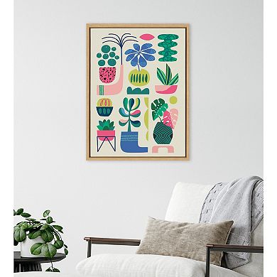 Sylvie Houseplants Framed Canvas by Rachel Lee of my Dream Wall