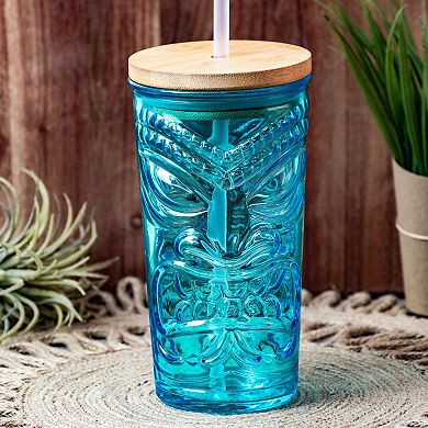 10 Strawberry Street 4-Piece Tiki Glass Sipper Set