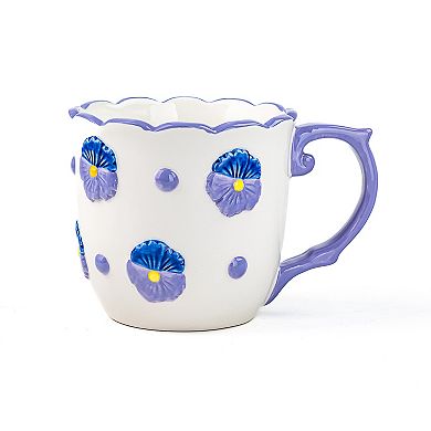 10 Strawberry Street 4-pc. Pansy Mug Set