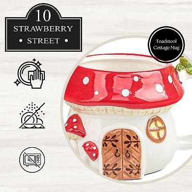 10 Strawberry Street Toadstool Cottage 4-pc. Mug Set
