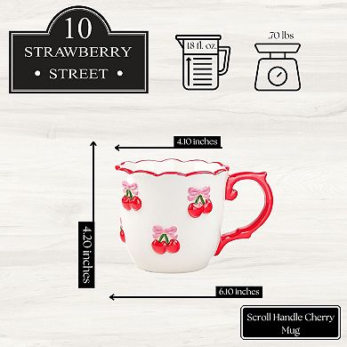 10 Strawberry Street 4-pc. Cherry Mug Set