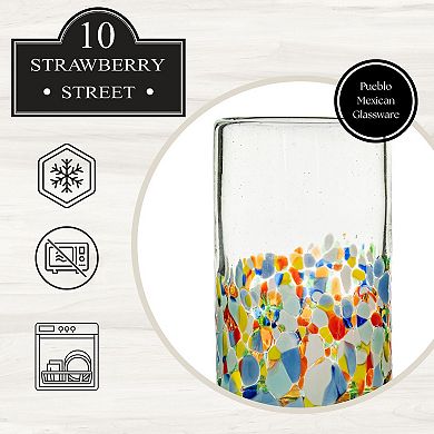 10 Strawberry Street Pueblo Mexican 4-pc. Hiball Glassware Set