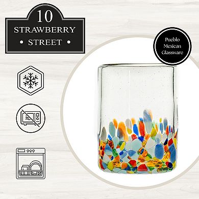 10 Strawberry Street Pueblo Mexican 4-pc. Double Old Fashioned Glassware Set