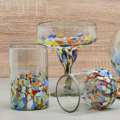 10 Strawberry Street Pueblo Mexican 4-pc. Double Old Fashioned Glassware Set