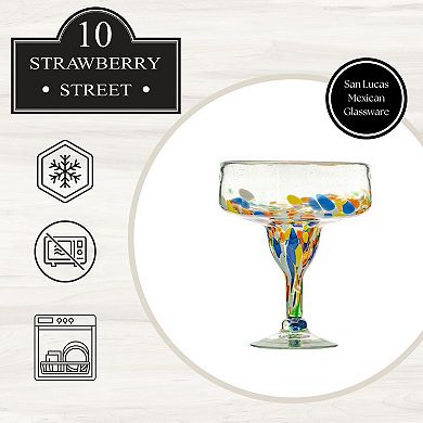 10 Strawberry Street San Lucas Mexican 4-pc. Margarita Glassware Set
