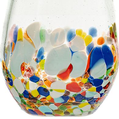 10 Strawberry Street San Lucas Mexican 4-pc. Stemless Wine Glass Glassware Set