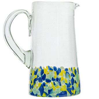 10 Strawberry Street Mazatlan Mexican Glassware Pitcher