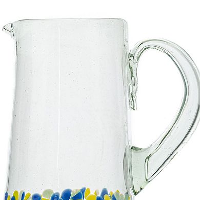 10 Strawberry Street Mazatlan Mexican Glassware Pitcher