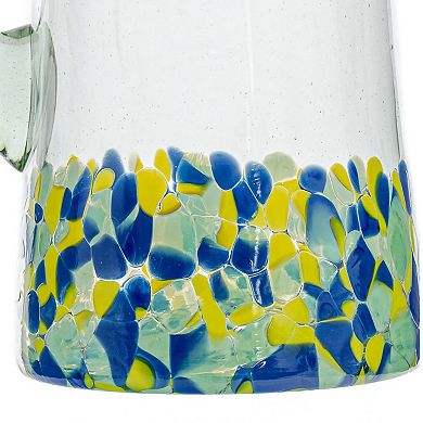 10 Strawberry Street Mazatlan Mexican Glassware Pitcher