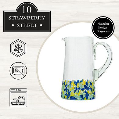 10 Strawberry Street Mazatlan Mexican Glassware Pitcher