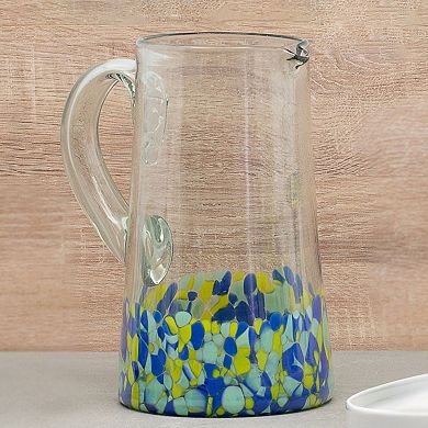 10 Strawberry Street Mazatlan Mexican Glassware Pitcher