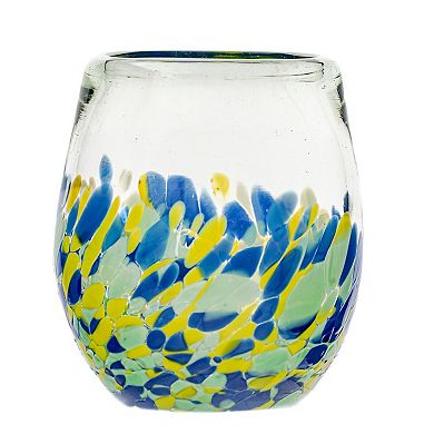 10 Strawberry Street Mazatlan Mexican 4-pc. Stemless Wine Glass Glassware Set