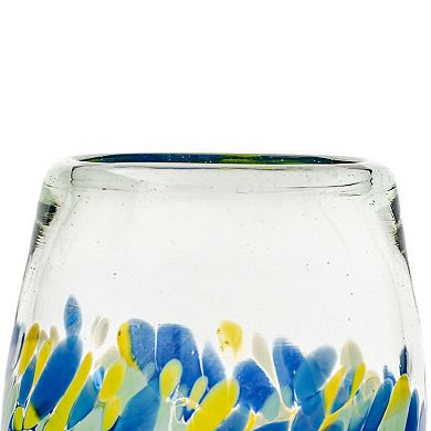 10 Strawberry Street Mazatlan Mexican 4-pc. Stemless Wine Glass Glassware Set