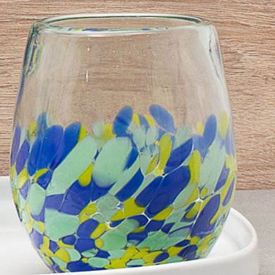 10 Strawberry Street Mazatlan Mexican 4-pc. Stemless Wine Glass Glassware Set