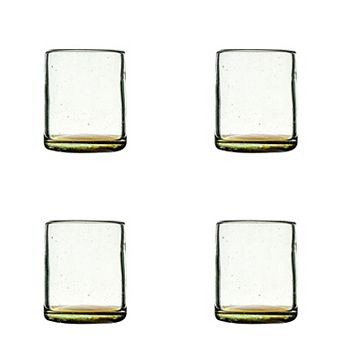 10 Strawberry Street Jimador Mexican 4 pc Double Old Fashioned Glassware Set