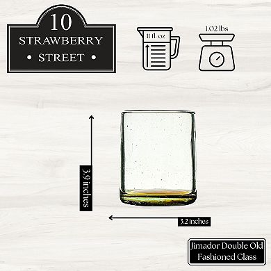 10 Strawberry Street Jimador Mexican 4-pc. Double Old Fashioned Glassware Set