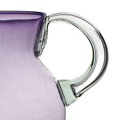 10 Strawberry Street Morado Mexican Glassware Pitcher