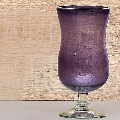 10 Strawberry Street 4-Piece Morado Mexican Hurrican Glassware Set