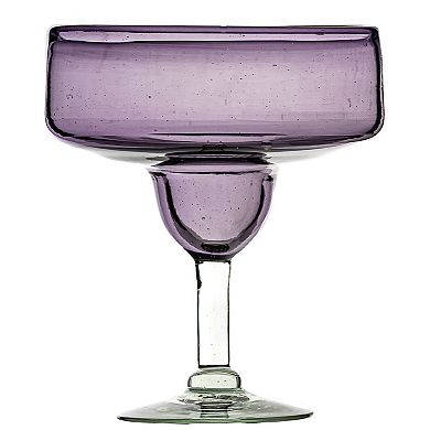 10 Strawberry Street 4-Piece Morado Mexican Margarita Glassware Set
