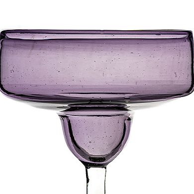 10 Strawberry Street 4-Piece Morado Mexican Margarita Glassware Set