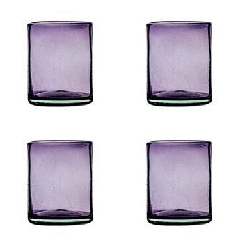 10 Strawberry Street 4 pc Morado Mexican Glassware Set