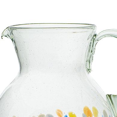 10 Strawberry Street Pueblo Mexican Glass Pitcher