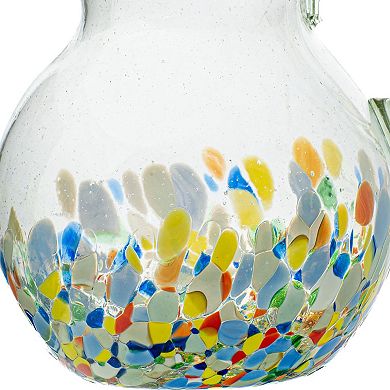 10 Strawberry Street Pueblo Mexican Glass Pitcher