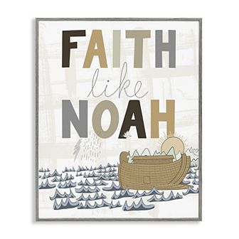 Stupell Home Decor Noah's Ark Faith Canvas Wall Art