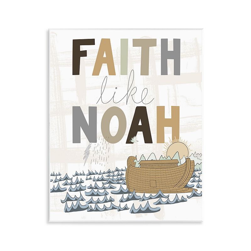 Stupell Home Decor Noah's Ark Faith Canvas Wall Art, Multi