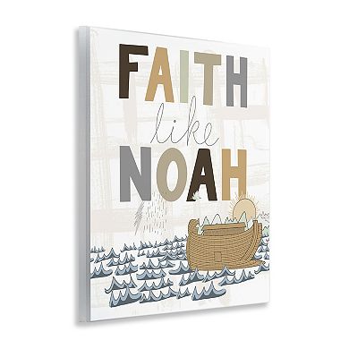 Stupell Home Decor Noah's Ark Faith Canvas Wall Art