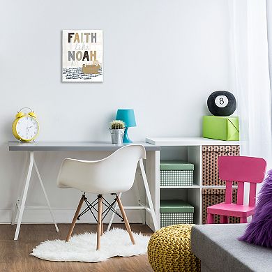 Stupell Home Decor Noah's Ark Faith Canvas Wall Art