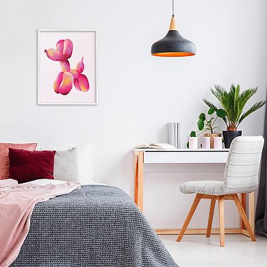 Stupell Home Decor Balloon Dog Framed Canvas Wall Art