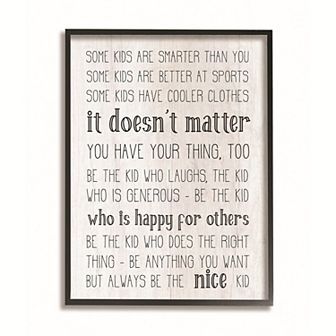 Stupell Home Decor Inspirational Family Wood Textured Framed Canvas Wall Art