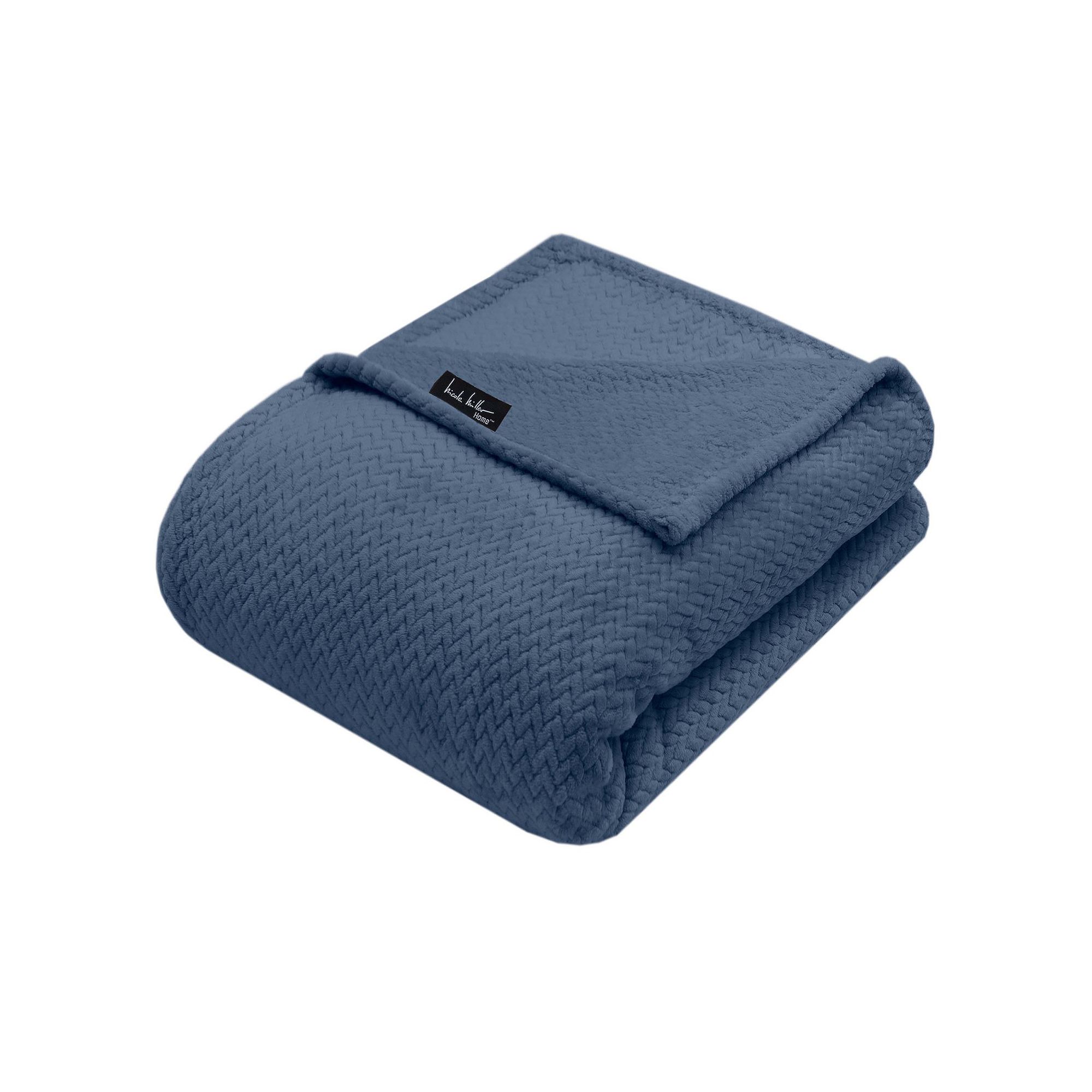 Nicole Miller Comfy Jacquard Bed Blanket, Vintage