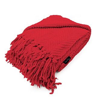 Nicole Miller Chunky Knit Throw Blanket